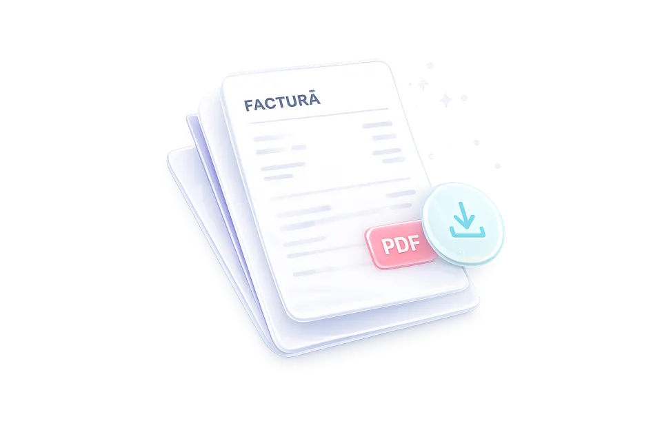 Factură PDF generată automat după cursă